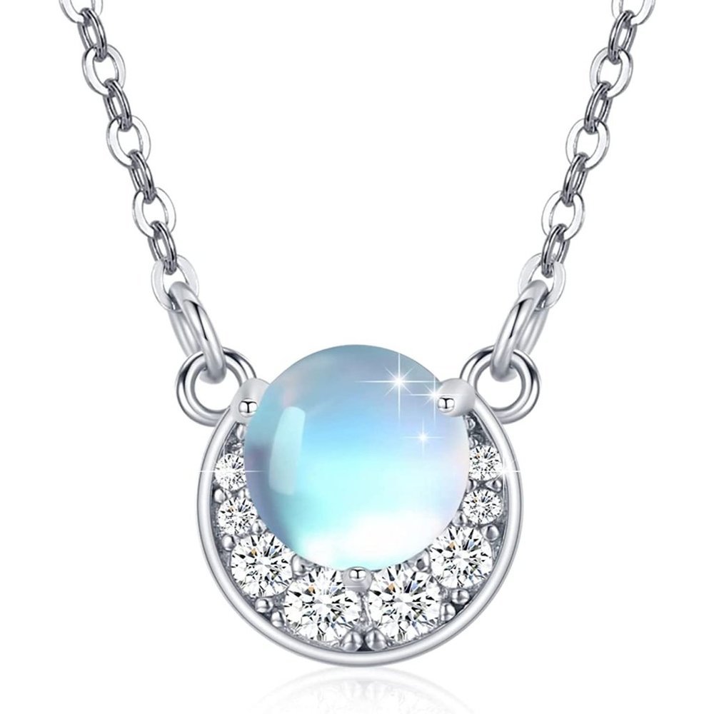 Sterling Silver Moonstone Necklace